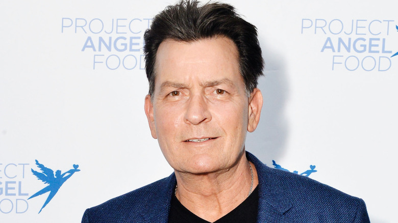 Charlie Sheen on red carpet