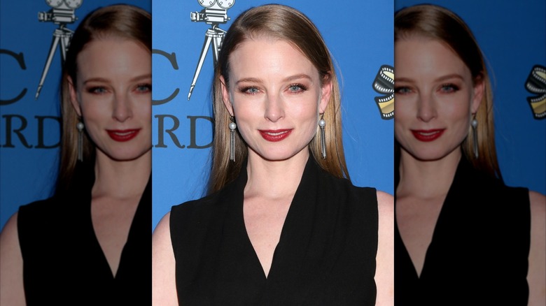 Rachel Nichols smiling at awards show