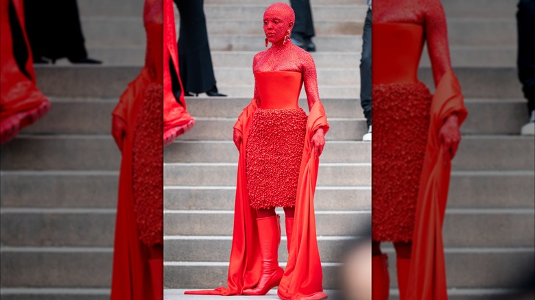 Doja Cat at Paris Fashion Week 2023.