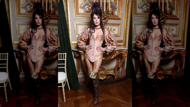 Halsey at 2023 Paris Fashion Week.