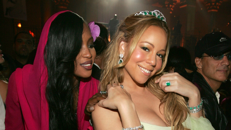 Naomi Campbell and Mariah Carey