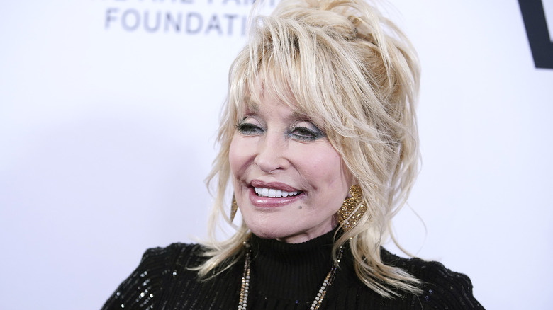 Dolly Parton on the red carpet