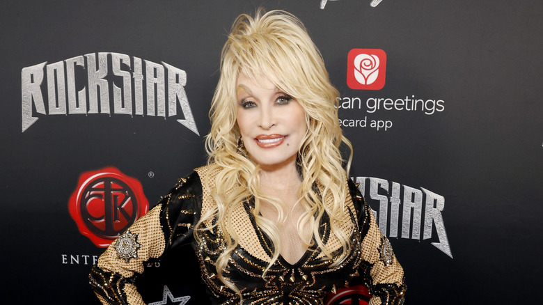 Dolly Parton on the red carpet