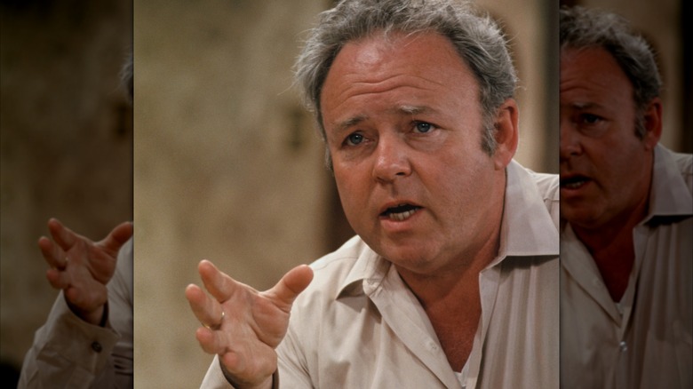 Actor Carroll O'Connor in his role of Archie Bunker