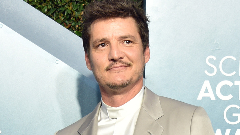 Pedro Pascal smirking