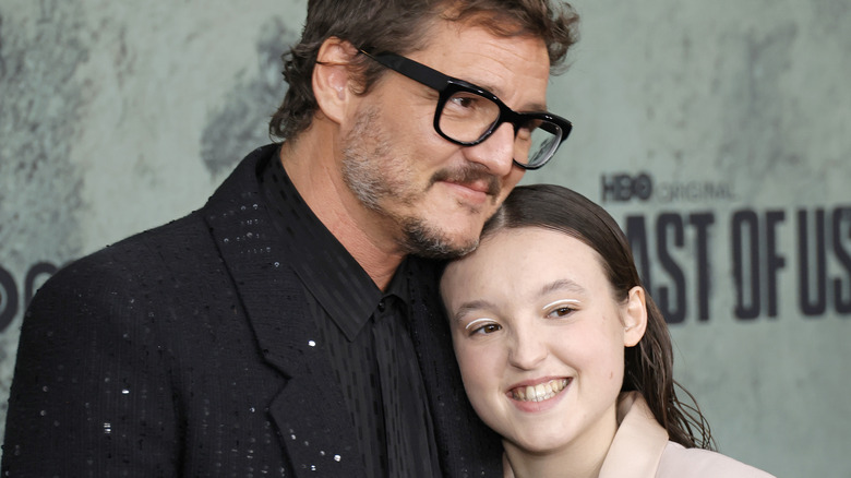 Pedro Pascal and Bella Ramsey, posing together