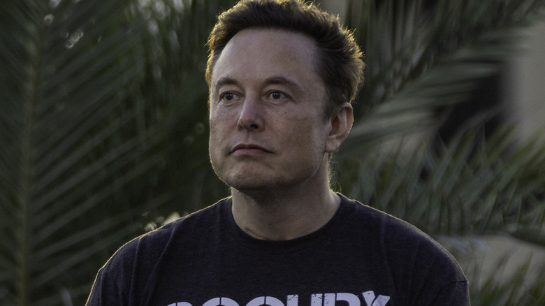 Elon Musk staring into distance