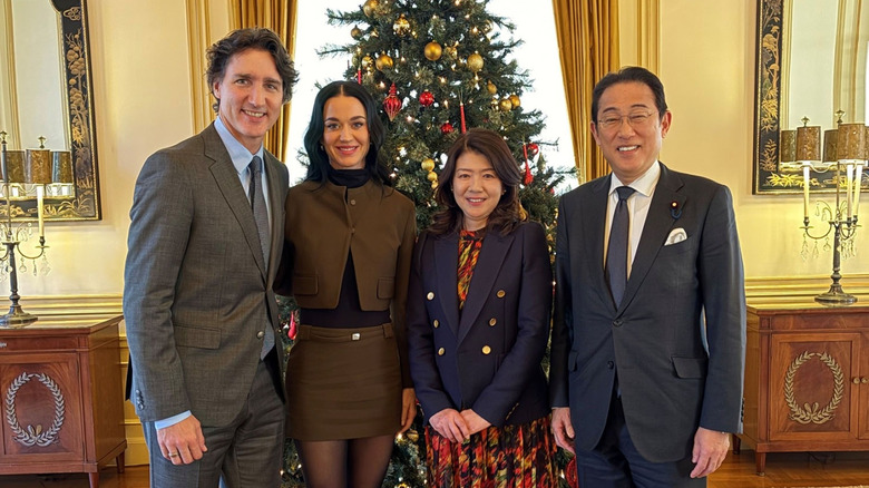 Justin Trudeau, Katy Perry, and the former Prime Minister Kishida of Japan