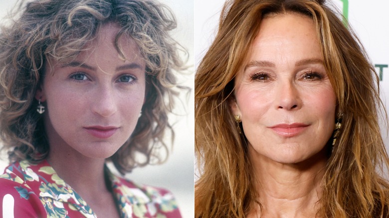 Split image of younger and older Jennifer Grey
