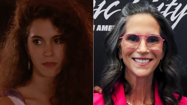 Split image of younger and older Jami Gertz