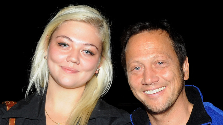Elle King photographed with father Rob Schneider