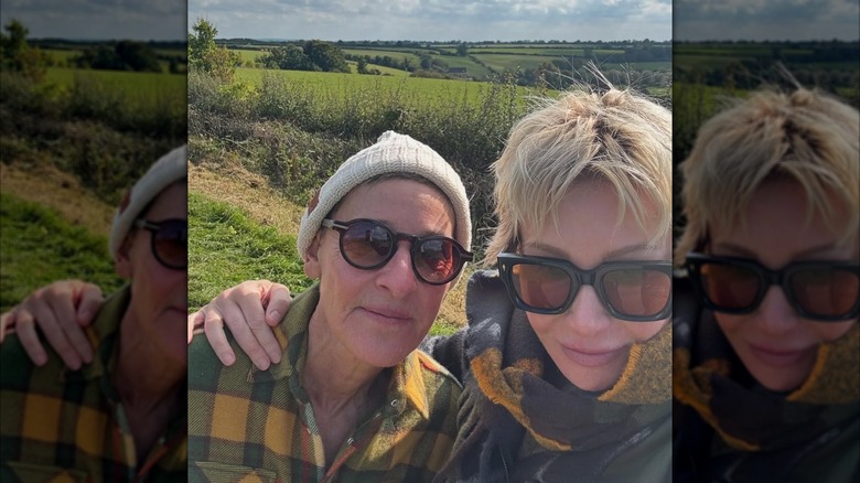 Ellen DeGeneres and Portia de Rossi in Cotswolds