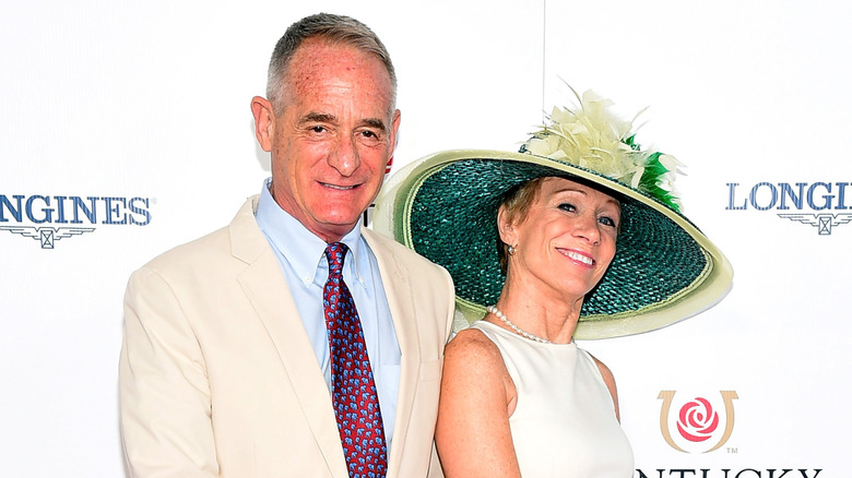 Barbara Corcoran and Bill Higgins at the Kentucky Derby in 2015