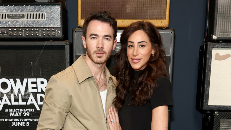 Kevin Jonas and Danielle Jonas attend the Power Ballad New York Screening