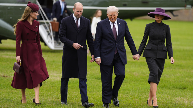 Melania Trump and Donald Trump visit Princess Catherine and Prince William