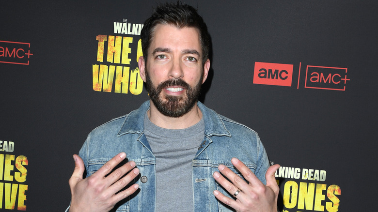 Drew Scott hands on chest