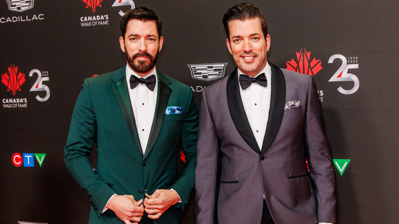Drew and Jonathan Scott suits