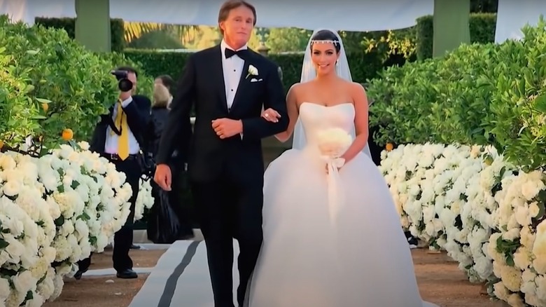 Caitlyn Jenner walking Kim Kardashian down wedding aisle