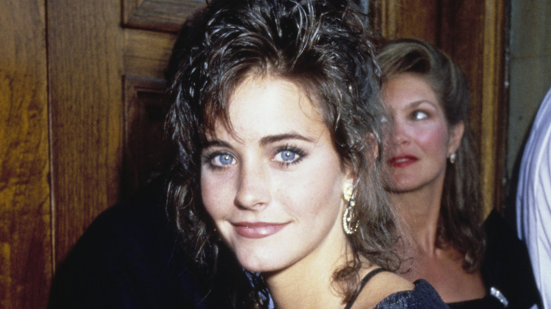 Courteney Cox attends the Emmys in 1987