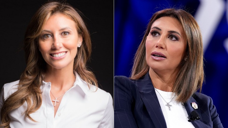 Former Trump attorney Alina Habba in a before and after picture