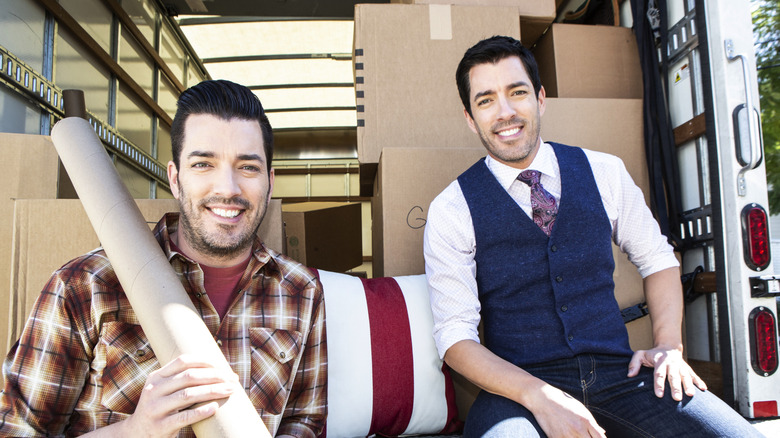Property Brothers back of truck