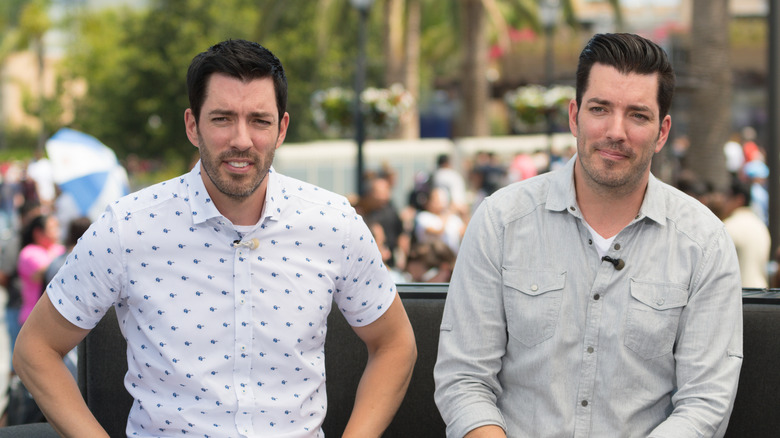 Property Brothers squinting in public