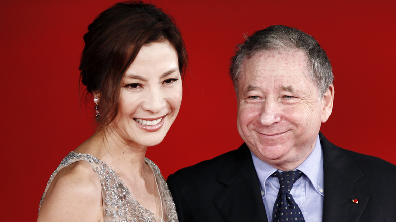 Michelle Yeoh smiling with husband Jean Todt