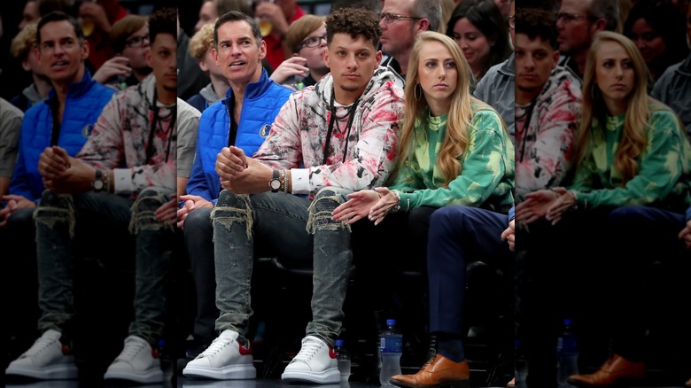 Brittany Matthews Patrick Mahomes Courtside NBA game March 2020