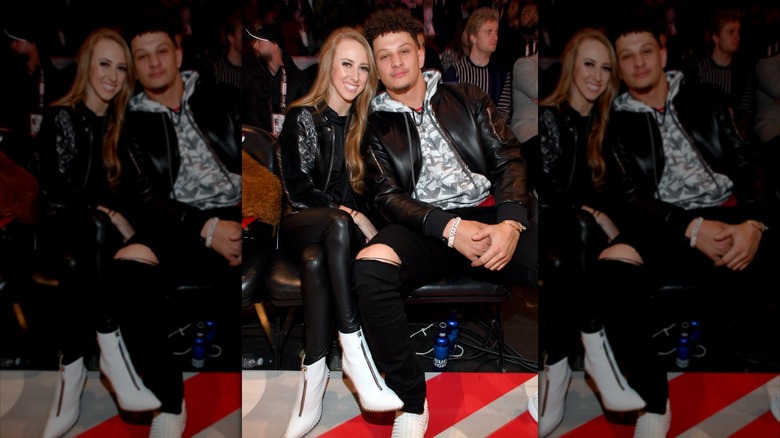 Brittany Mahomes and Patrick Mahomes 2020 State Farm All-Star Saturday Night