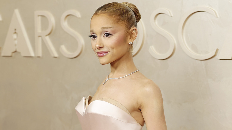 Ariana Grande posing at an event