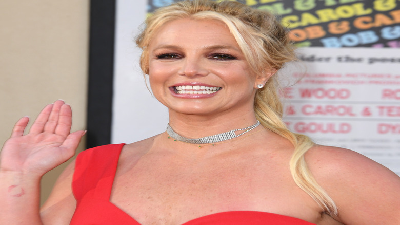 Britney Spears smiling at an event