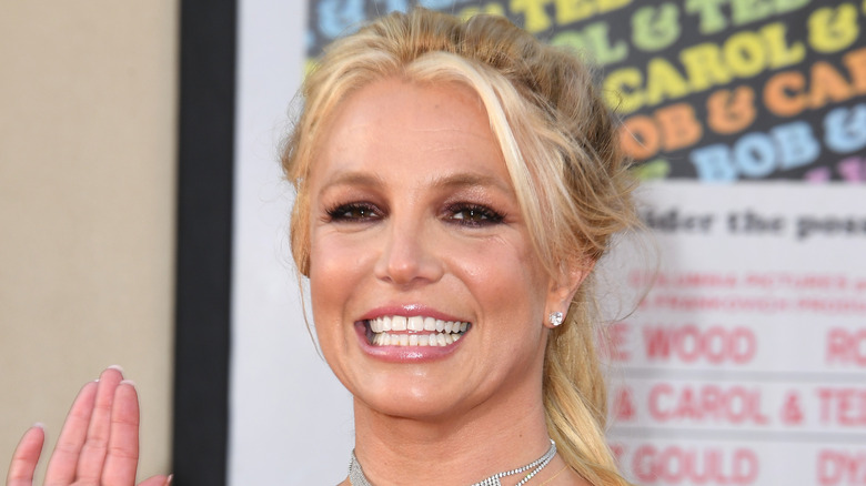 Britney Spears smiling at an event