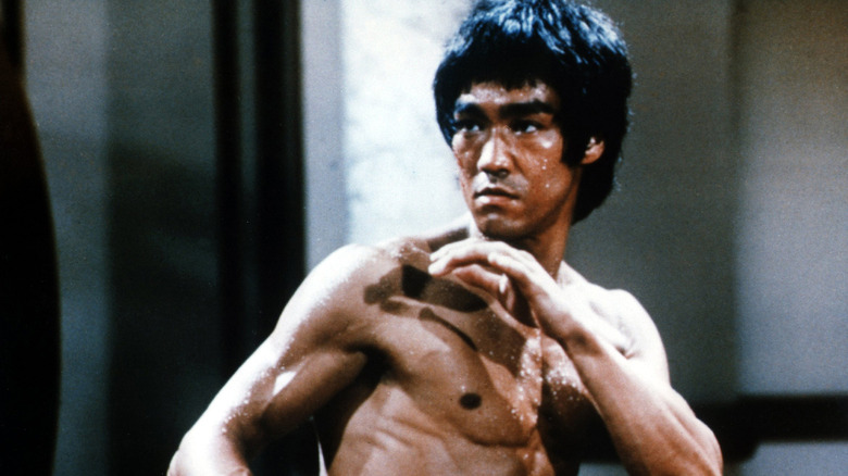 Bruce Lee in a scene from Enter the Dragon
