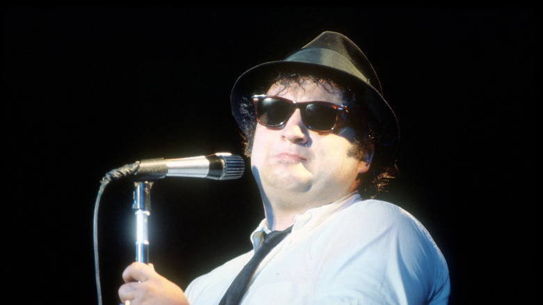John Belushi performing with The Blues Brothers