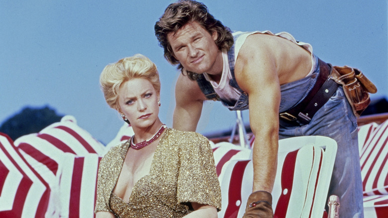 Goldie Hawn and Kurt Russell posing