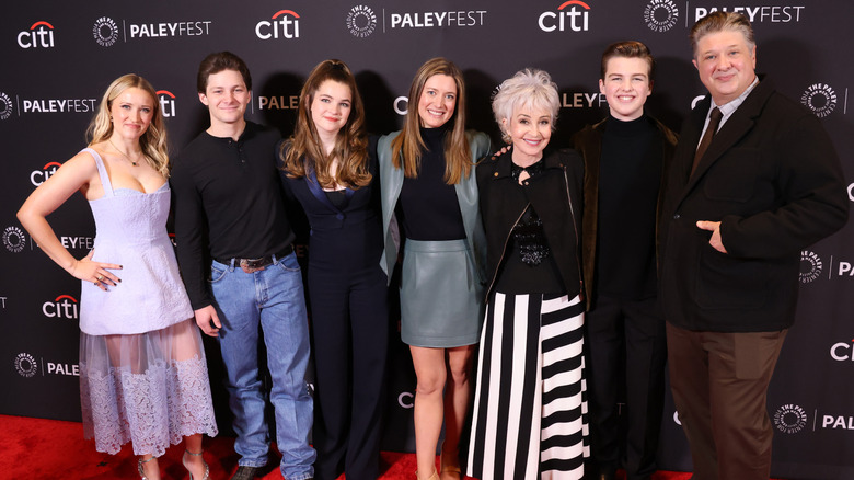 Cast of Young Sheldon poses in 2024