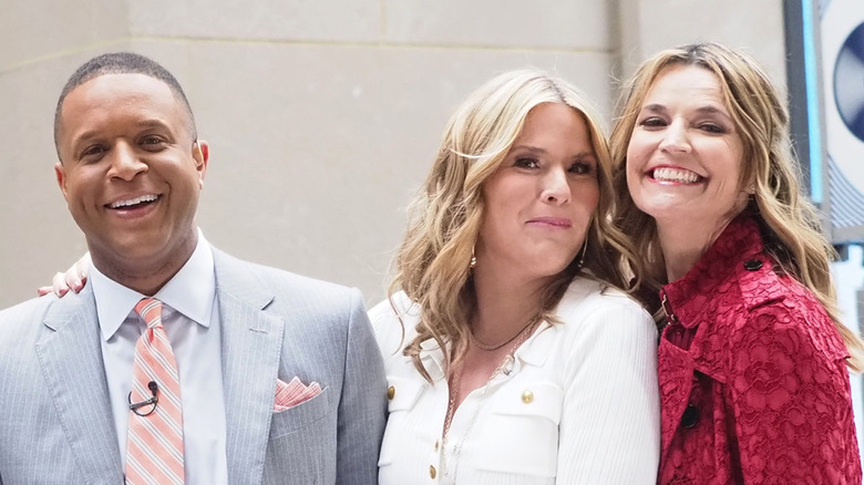 Today's Craig Melvin, Jenna Bush Hager and Savannah Guthrie