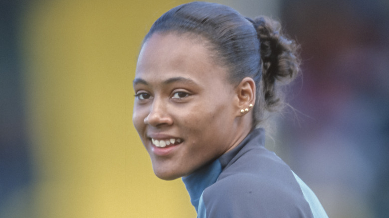 Marion Jones smiling