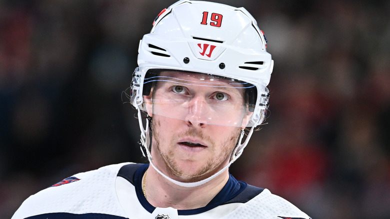 Nicklas Backstrom playing hockey in 2023