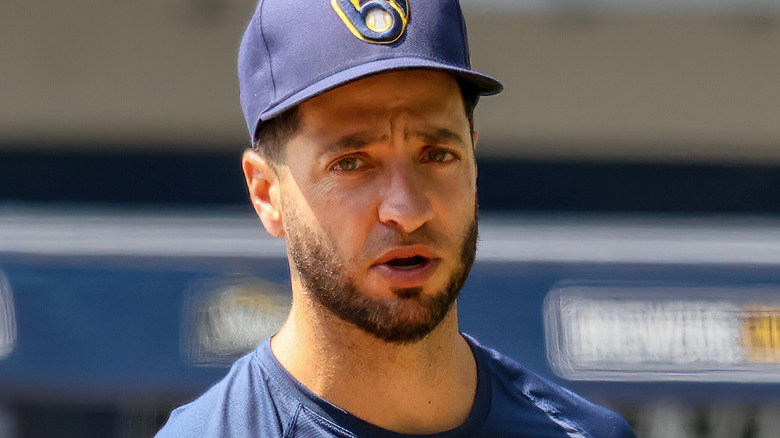 Ryan Braun in practice uniform