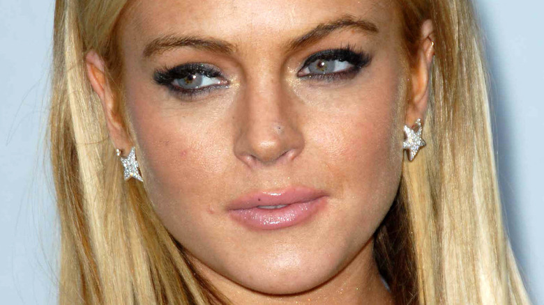 Lindsay Lohan posing