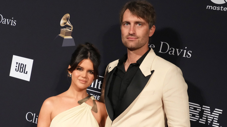 Maren Morris and Ryan Hurd posing
