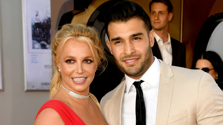  Britney Spears and Sam Asghari red carpet 