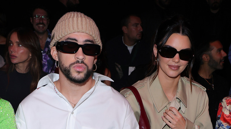 Bad Bunny and Kendall Jenner at fashion show