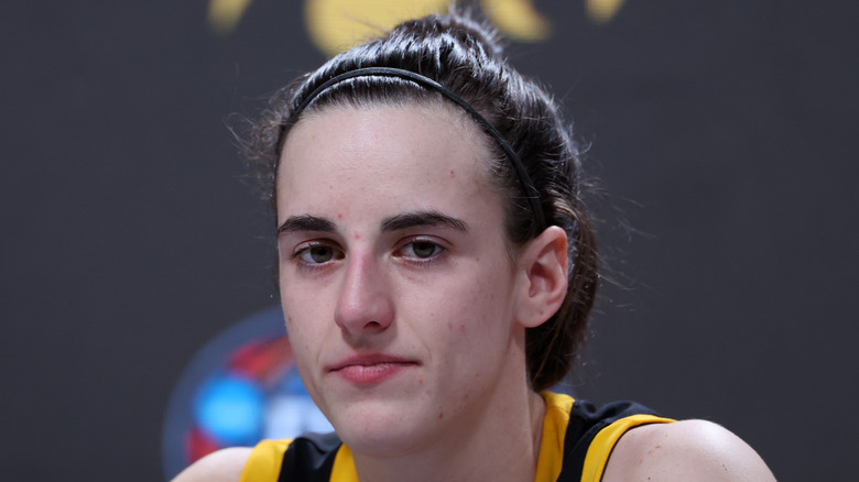 Caitlin Clark during press conference