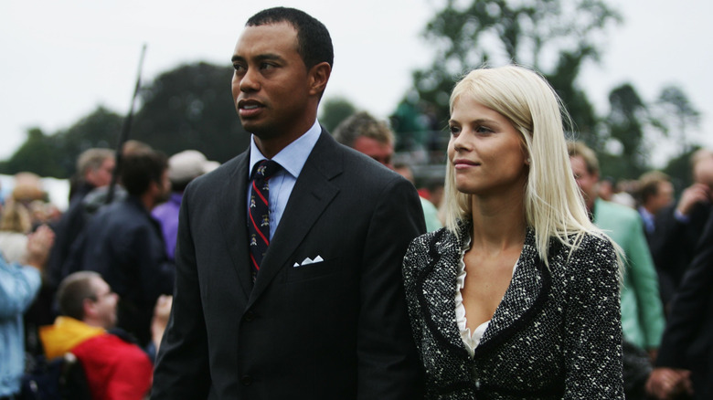 Tiger Woods and ex-wife Elin Nordegren.
