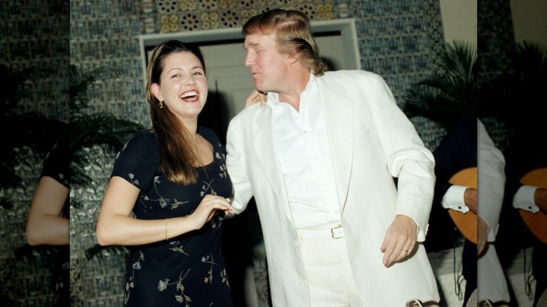 Donald Trump pictured with Alicia Micado in 1997