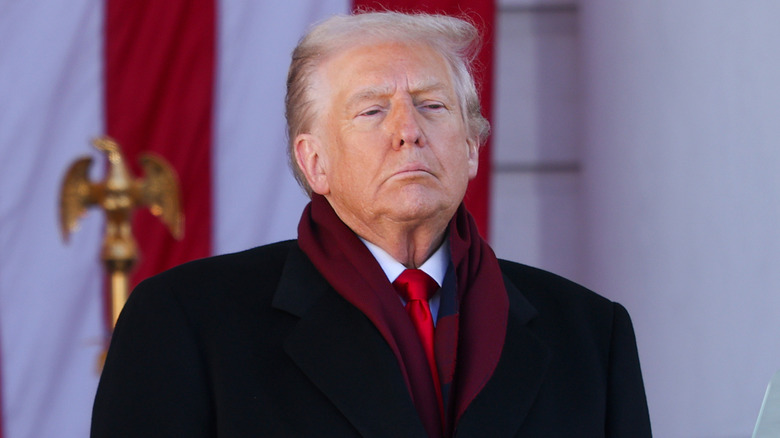 Donald Trump pictured at an official event.