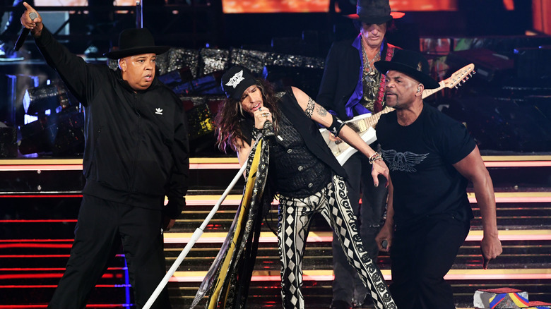 Aerosmith and Run DMC at the 2020 Grammys
