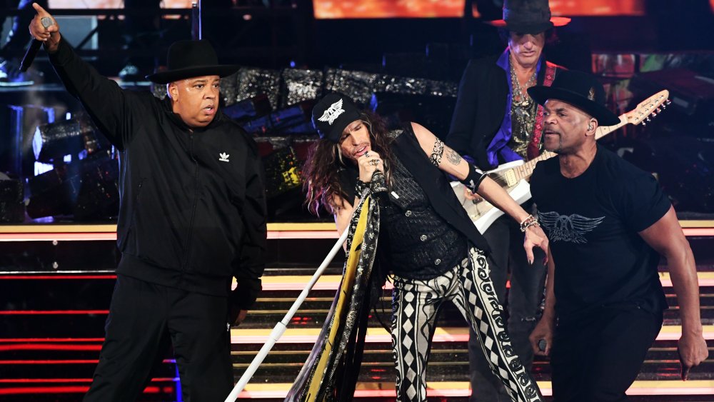 Aerosmith and Run DMC at the 2020 Grammys